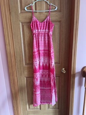 charlie jade Pink Printed Maxi Dress